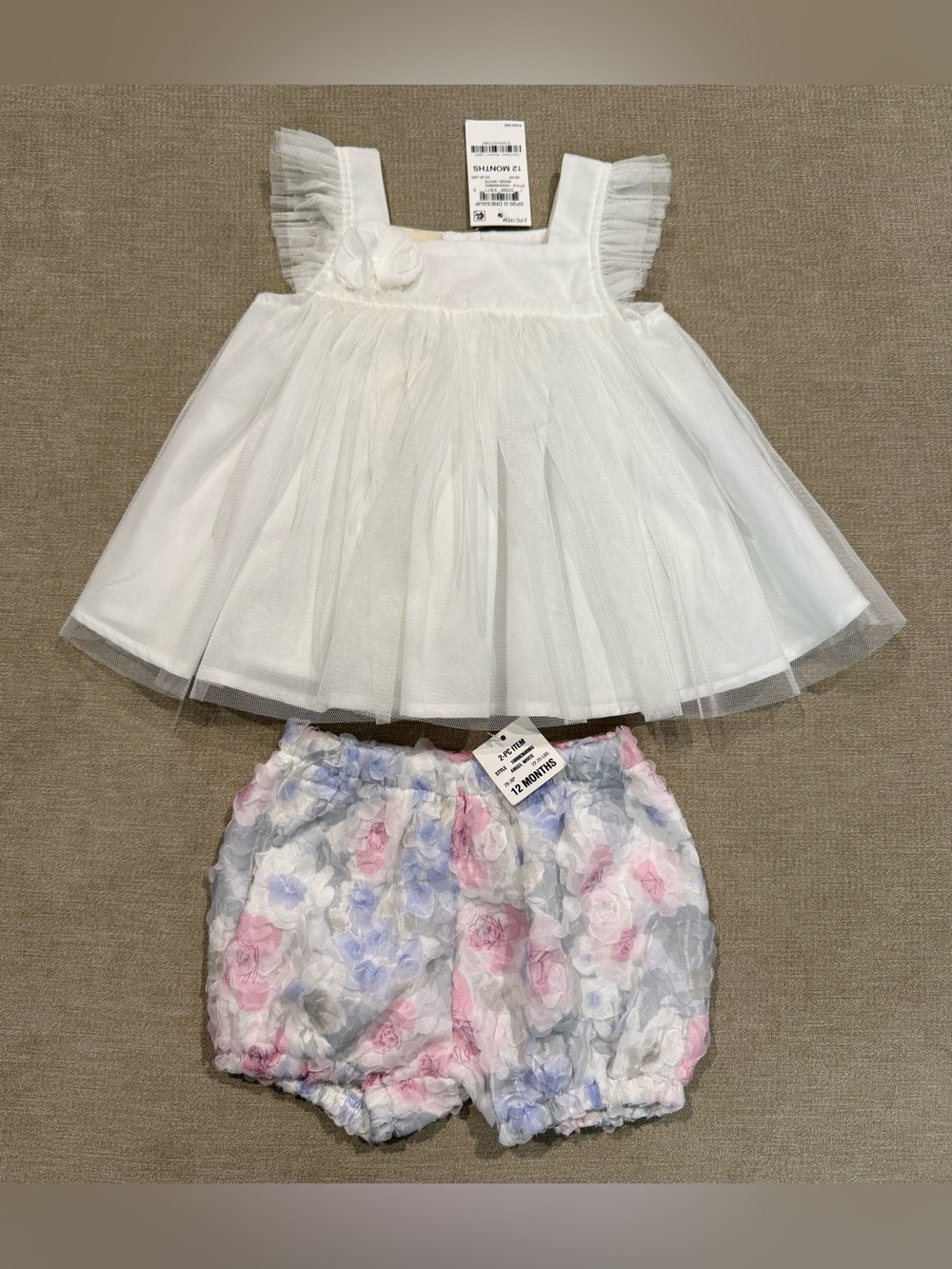 First Impressions Baby Girl  2-Piece Dress and Bloomer Set 12 Months